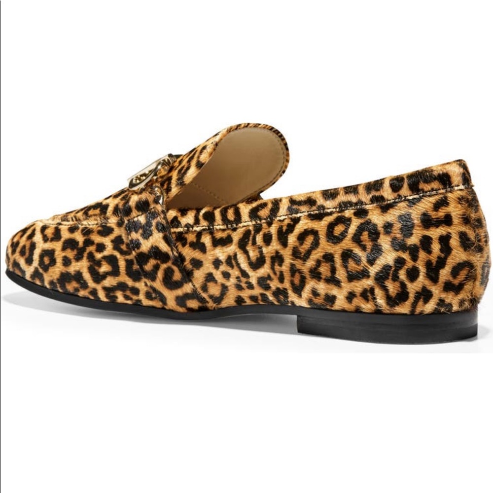 NWT Cole Haan Modern Classics Loafer ( Women) Printed Ocelot Calf Hair - Picture 4 of 13